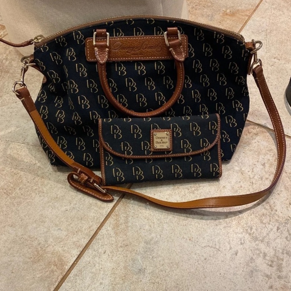 Dooney and Bourke handbag and wallet set